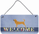 Bloodhound Welcome Wall or Door Hanging Prints BB5488DS812
