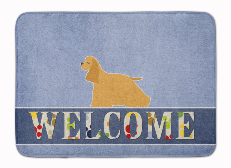 Cocker Spaniel Welcome Machine Washable Memory Foam Mat BB5490RUG