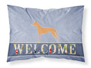 Pharaoh Hound Welcome Standard Pillowcase Lightweight Super Soft Easy Care Decorative Artwork Pillowcase, Standard