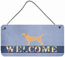 Border Terrier Welcome Wall or Door Hanging Prints BB5493DS812