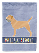 Border Terrier Welcome Garden Flag - Outdoor Decorative Yard Flag BB5493GF
