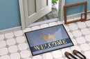 Border Terrier Welcome Doormat - 18x27 Decorative Floor Mat – Indoor/Outdoor Rug with Artistic Flair BB5493MAT