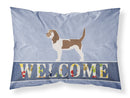 Grand Basset Griffon Vendeen Welcome Standard Pillowcase Lightweight Super Soft Easy Care Decorative Artwork Pillowcase, Standard