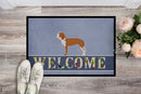 Spanish Hound Welcome Doormat Indoor Outdoor 24H X 36W Front Door Mat Rugs for Entryway, Non Slip Washable Low Pile,