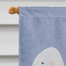 Bedlington Terrier Welcome House Flag 28x40 Porch Sleeve Pole Decorative Outside Yard Banner Artwork Wall Hanging, Polyester