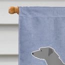 Scottish Deerhound Welcome House Flag 28x40 Porch Sleeve Pole Decorative Outside Yard Banner Artwork Wall Hanging, Polyester