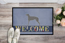 Scottish Deerhound Welcome Doormat Indoor Outdoor 24H X 36W Front Door Mat Rugs for Entryway, Non Slip Washable Low Pile,