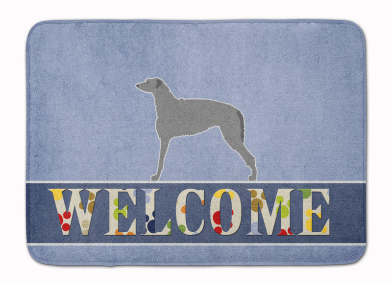 Scottish Deerhound Welcome Machine Washable Memory Foam Mat BB5500RUG