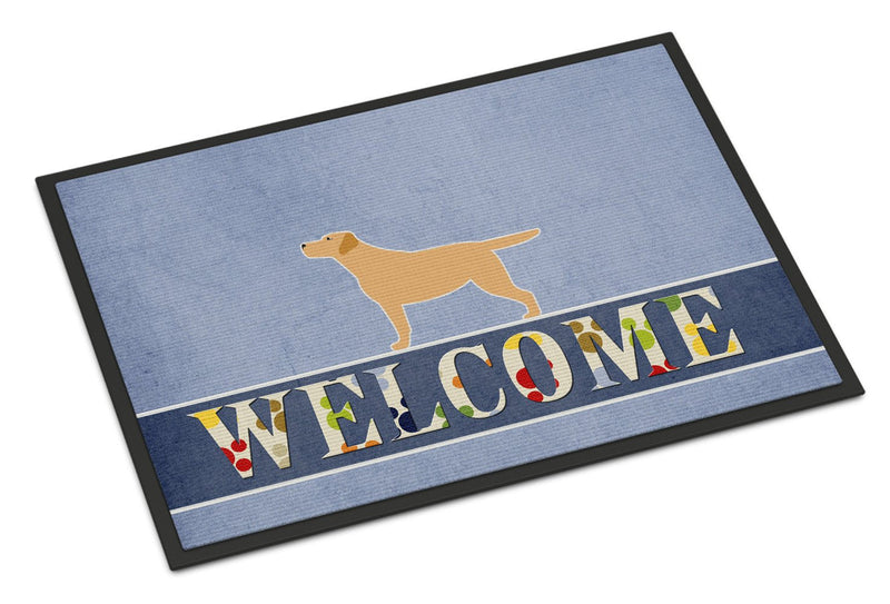 Yellow Labrador Retriever Welcome Indoor or Outdoor Mat 24x36 BB5501JMAT