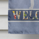 American Foxhound Welcome Flag Canvas House Size BB5502CHF