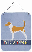 American Foxhound Welcome Wall or Door Hanging Prints BB5502DS1216