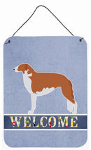 Borzoi Russian Greyhound Welcome Wall or Door Hanging Prints BB5503DS1216