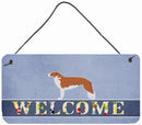 Borzoi Russian Greyhound Welcome Wall or Door Hanging Prints BB5503DS812