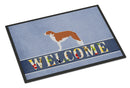 Borzoi Russian Greyhound Welcome Doormat - 18x27 Decorative Floor Mat – Indoor/Outdoor Rug with Artistic Flair BB5503MAT
