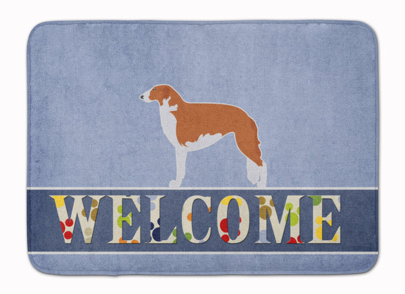 Borzoi Russian Greyhound Welcome Machine Washable Memory Foam Mat BB5503RUG