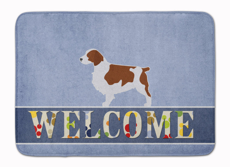 Welsh Springer Spaniel Welcome Machine Washable Memory Foam Mat BB5504RUG