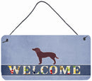 American Water Spaniel Welcome Wall or Door Hanging Prints BB5505DS812