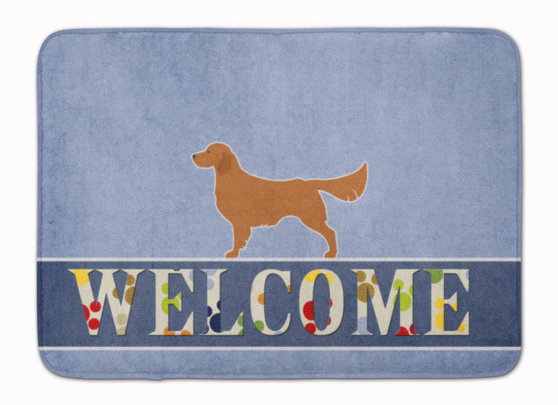 Golden Retriever Welcome Machine Washable Memory Foam Mat BB5508RUG