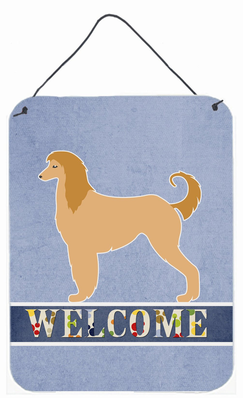 Afghan Hound Welcome Wall or Door Hanging Prints BB5510DS1216