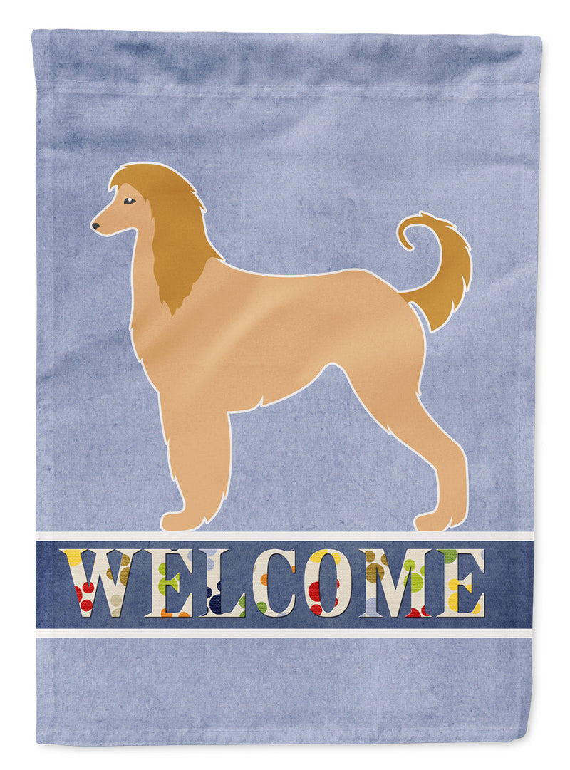 Afghan Hound Welcome Flag Garden Size BB5510GF