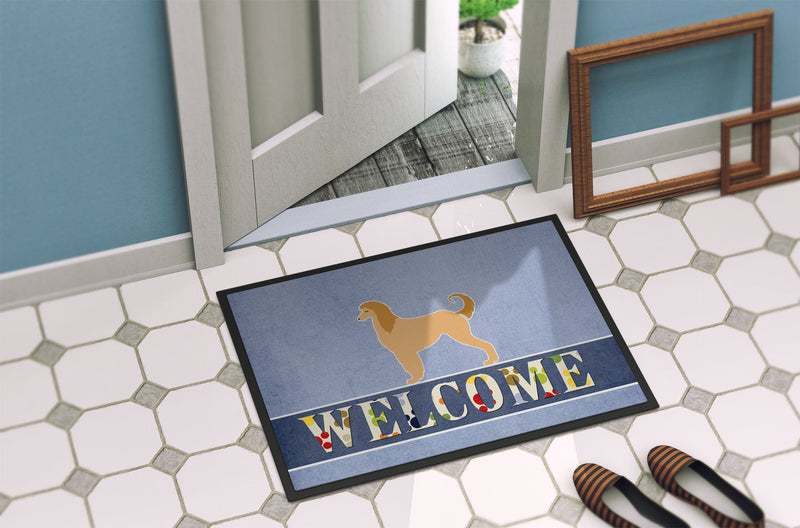 Afghan Hound Welcome Doormat - 24x36 Decorative Floor Mat – Indoor/Outdoor Rug with Artistic Flair BB5510JMAT