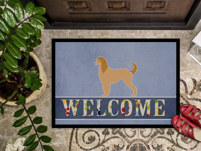 Afghan Hound Welcome Indoor or Outdoor Mat 18x27 BB5510MAT