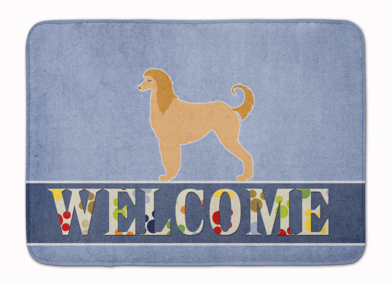 Afghan Hound Welcome Machine Washable Memory Foam Mat BB5510RUG