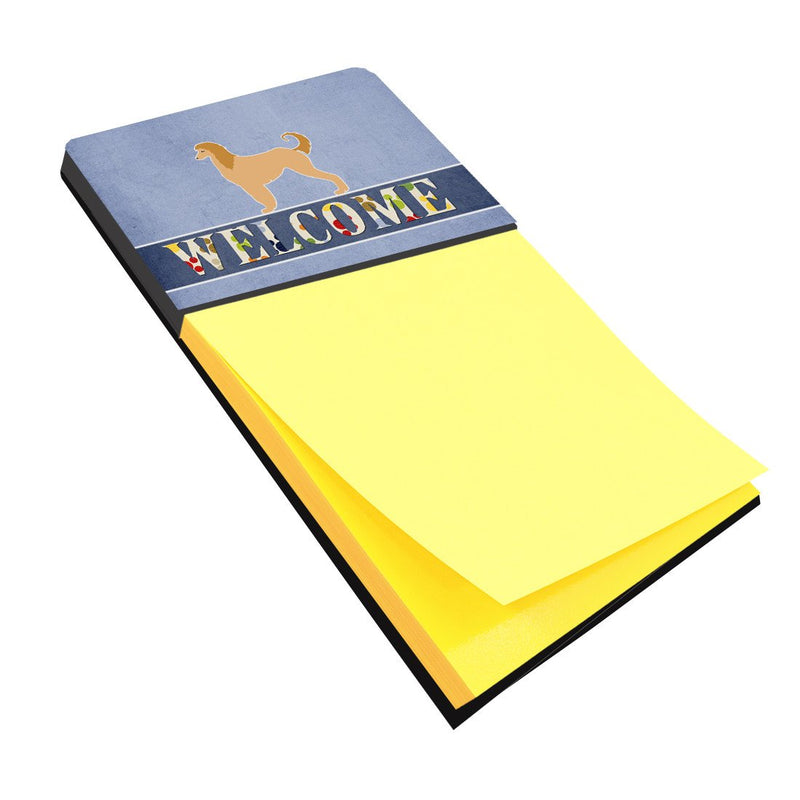 Afghan Hound Welcome Sticky Note Holder BB5510SN