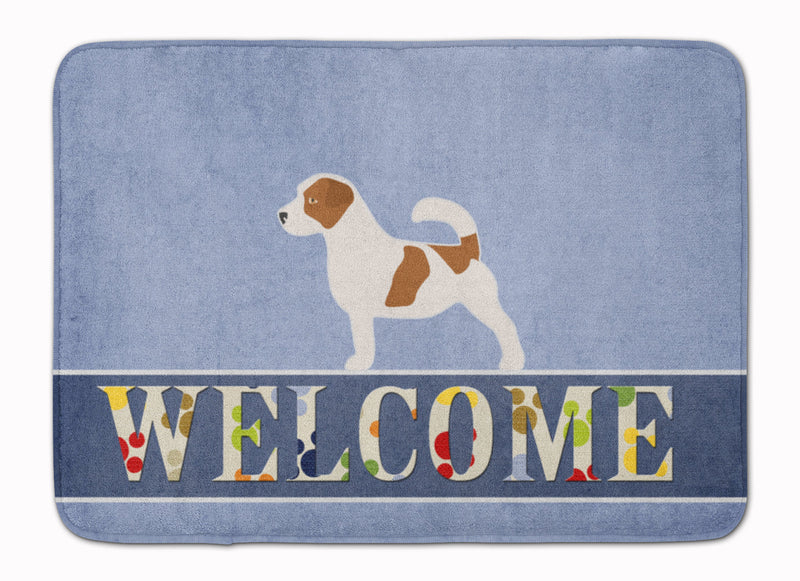 Jack Russell Terrier Welcome Machine Washable Memory Foam Mat BB5511RUG