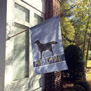 Black Labrador Retriever Welcome Flag Canvas House Size BB5512CHF