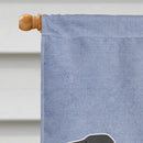 Black Labrador Retriever Welcome Flag Canvas House Size BB5512CHF