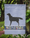 Black Labrador Retriever Welcome Garden Flag - Outdoor Decorative Yard Flag BB5512GF