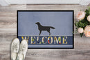 Black Labrador Retriever Welcome Doormat - 24x36 Decorative Floor Mat – Indoor/Outdoor Rug with Artistic Flair BB5512JMAT