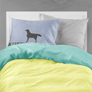 Black Labrador Retriever Welcome Fabric Standard Pillowcase – Artistic Decorative Front, White Back BB5512PILLOWCASE