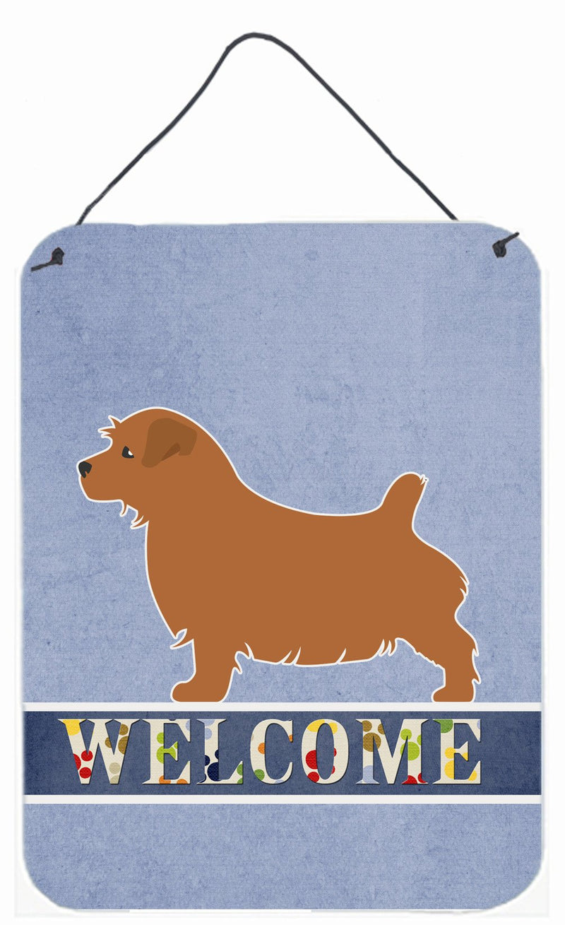 Norfolk Terrier Welcome Wall or Door Hanging Prints BB5513DS1216