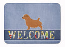 Norfolk Terrier Welcome Memory Foam Kitchen Mat Machine Washable Anti-Fatigue Cushion Comfort Bath or Kitchen Rug