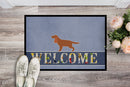 English Cocker Spaniel Welcome Doormat Indoor Outdoor 18H X 27W Front Door Mat Rugs for Entryway, Non Slip Washable