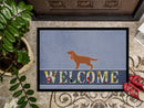 English Cocker Spaniel Welcome Doormat Indoor Outdoor 18H X 27W Front Door Mat Rugs for Entryway, Non Slip Washable