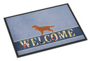 English Cocker Spaniel Welcome Doormat Indoor Outdoor 18H X 27W Front Door Mat Rugs for Entryway, Non Slip Washable