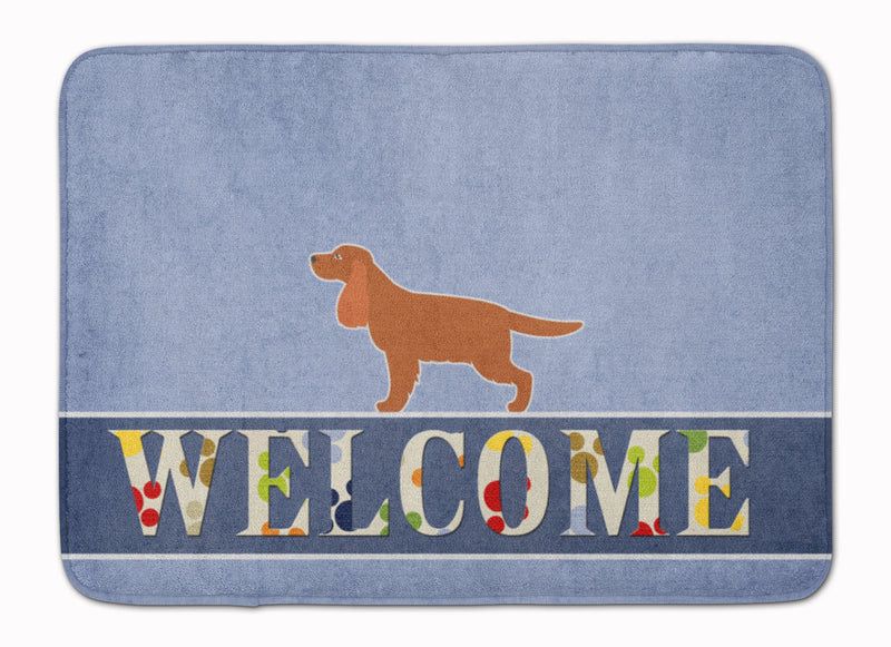 English Cocker Spaniel Welcome Machine Washable Memory Foam Mat BB5516RUG