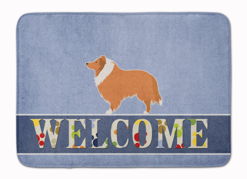 Collie Welcome Machine Washable Memory Foam Mat BB5520RUG