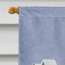 Bearded Collie Welcome House Flag 28x40 Porch Sleeve Pole Decorative Outside Yard Banner Artwork Wall Hanging, Polyester