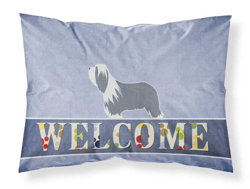 Bearded Collie Welcome Fabric Standard Pillowcase BB5521PILLOWCASE