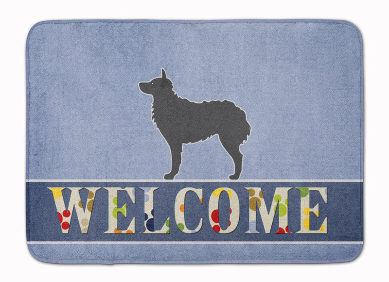 Croatian Sheepdog Welcome Machine Washable Memory Foam Mat BB5525RUG