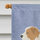 Red Border Collie Welcome House Flag 28x40 Porch Sleeve Pole Decorative Outside Yard Banner Artwork Wall Hanging, Polyester