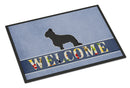 Briard Welcome Doormat Indoor Outdoor 24H X 36W Front Door Mat Rugs for Entryway, Non Slip Washable Low Pile,