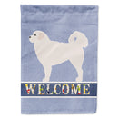 Polish Tatra Sheepdog Welcome House Flag 28x40 Porch Sleeve Pole Decorative Outside Yard Banner Artwork Wall Hanging, Polyester