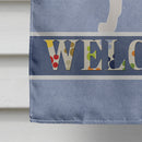 Central Asian Shepherd Dog Welcome House Flag 28x40 Porch Sleeve Pole Decorative Outside Yard Banner Artwork Wall Hanging, Polyester