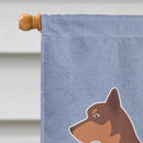 Australian Kelpie Dog Welcome House Flag 28x40 Porch Sleeve Pole Decorative Outside Yard Banner Artwork Wall Hanging, Polyester