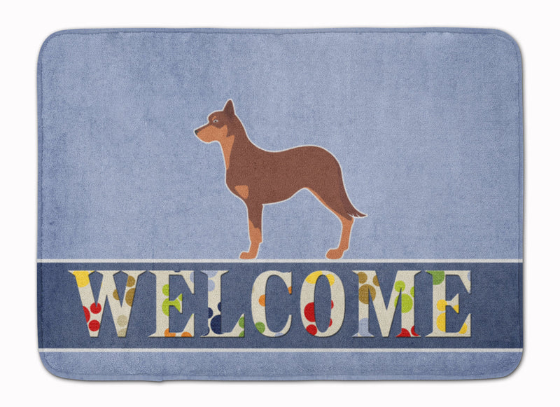 Australian Kelpie Dog Welcome Machine Washable Memory Foam Mat BB5533RUG